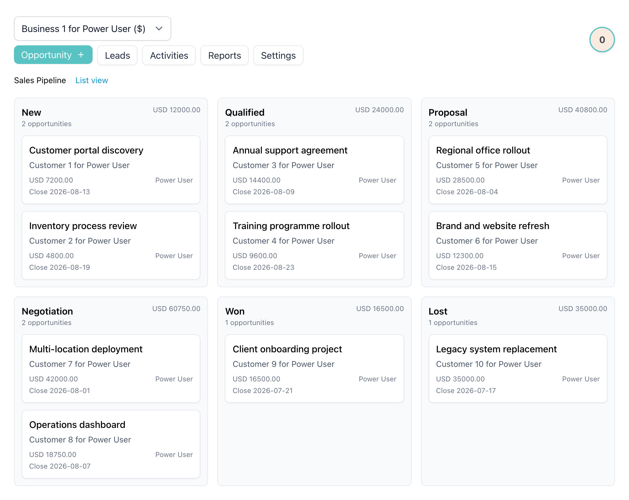 See every opportunity in a visual pipeline