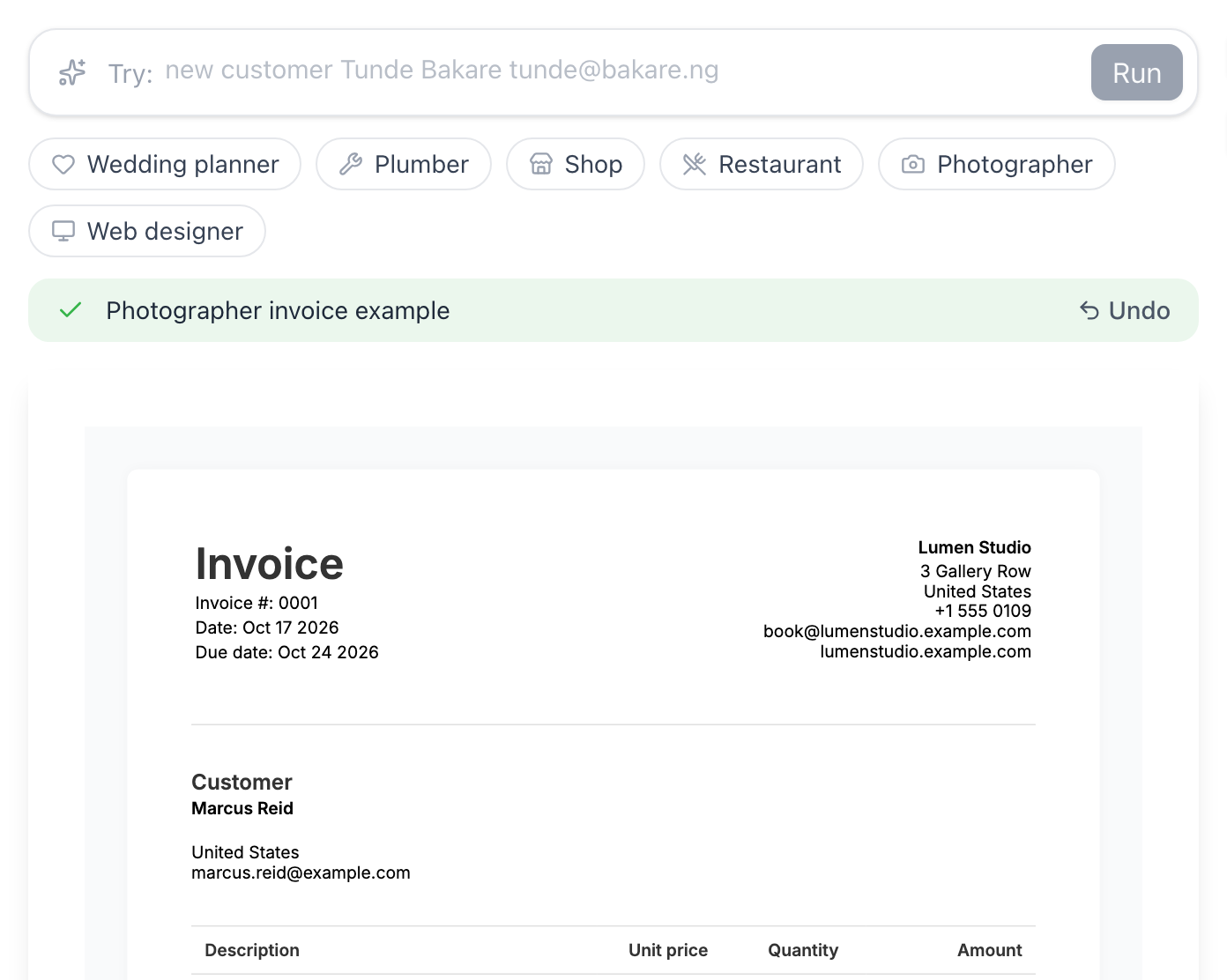 AI document composer