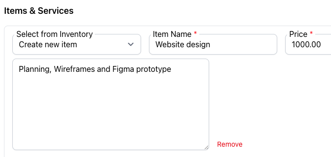 Product & Service Selection