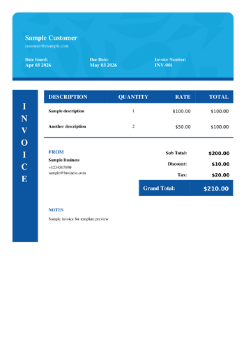 Color Blocks template