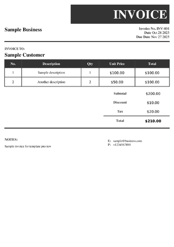 Elegant Black template