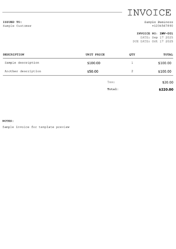 Notepad template